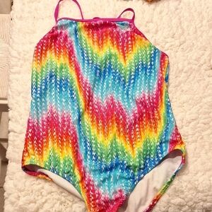 Speedo Vibrant Zigzag Swimsuit Size 14